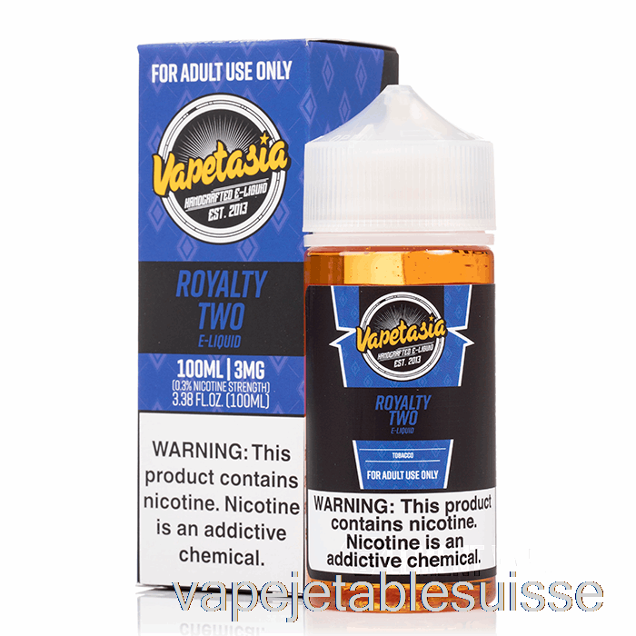 Vape Suisse Royalties Ii - Vapetasia - 100ml 0mg